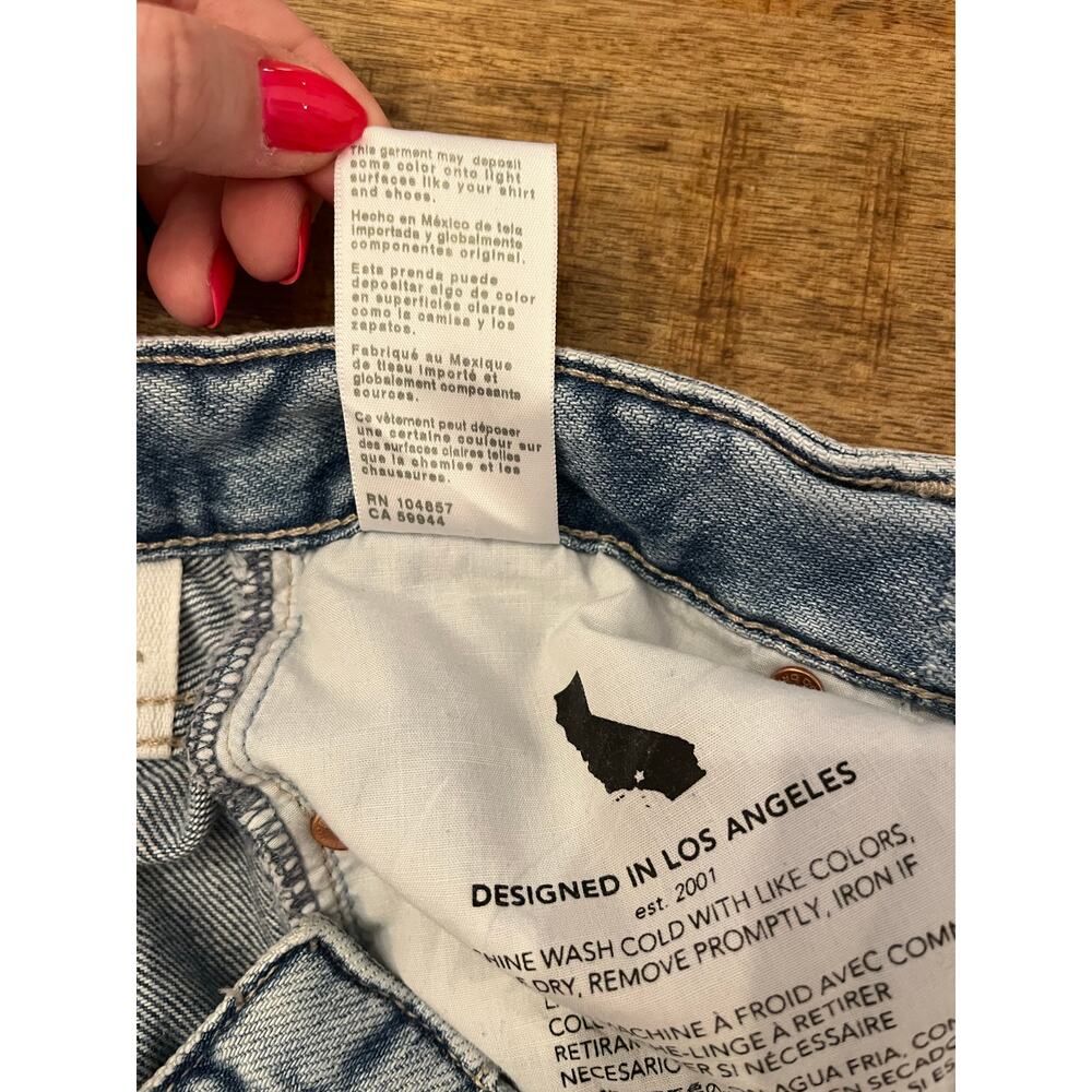 AG Adriano Goldschmied Saige Wide Leg Crop Size 24 High Rise Light Blue Wash 26" - Picture 9 of 15